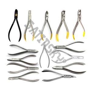 El Juego de alicates de ortodoncia contiene cortador de alambre duro, base de grado alemán de ligadura de Mathieu de instrumentos quirúrgicos - Product Image 3