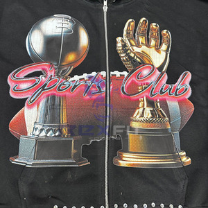 Tendencia Moda Tasa de fábrica Impreso La mayoría de la demanda Cremallera Sudadera con capucha Puff Impreso Hecho en fábrica Precio barato Sudaderas con capucha Hombres Sudaderas con capucha para hombres - Product Image 2