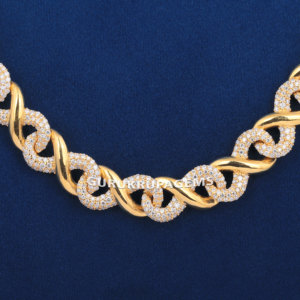 Cadena Cubana de Lujo Estilo Miami, Completamente Cubierta con Diamantes VVS, Probada con Detector de Diamantes, Collares de Moda Cultivados en Laboratorio - Product Image 1