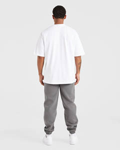 Gran oferta, ropa deportiva informal de ajuste Atlético gris acero, Joggers para hombre para entrenamiento de gimnasio, pantalones de chándal de mezcla de algodón, pantalones y pantalones para hombre - Product Image 4