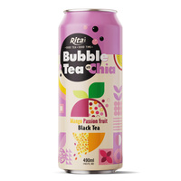 Thé à bulles avec graines de chia saveur fraise et limonade 490 ml en conserve livraison rapide et service de qualité Vente en gros