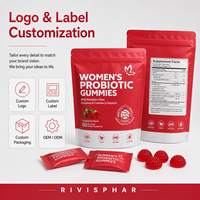 Gummies Probiotiques à la Canneberge pour Femmes Adultes – Soin Vaginal, Santé Urinaire, Soutien Immunitaire – Complément Alimentaire Naturel à Base de Plantes – 60 Unités