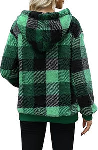 Vente en gros Nouveau sweat-shirt en sherpa pour femmes avec fermeture éclair couleur unie confortable pour hommes Sweat-shirt 100% laine Sweat-shirt avec logo en relief - Product Image 6