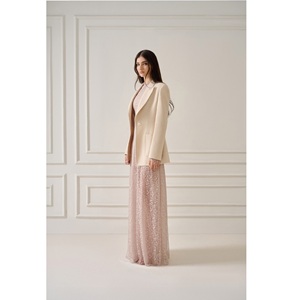 ชุดเดรสลำลองสำหรับสตรีชุดเดรสลูกไม้สีขาวออโรร่าประดับด้วยลูกไม้ - Product Image 4