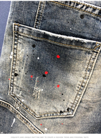 Pantalones Cortos Vaqueros Casuales Vintage para Hombre, Transpirables, de Color Sólido, de Alta Calidad, de Mezclilla Suave, de Cintura Media, Corte Bootcut, con Patrón Tejido 3D Personalizado