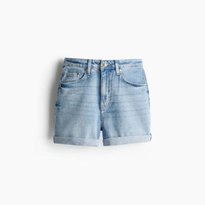 Shorts en jean vintage pour femmes, coupe ample, taille ultra haute, shorts en jean décontractés, légers, mode estivale - Product Image 6