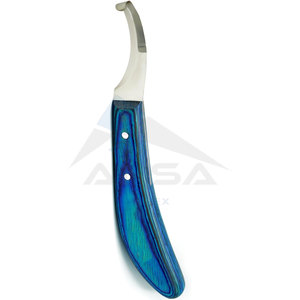 มีดตัดแต่งกีบม้าแบบสองด้านสำหรับคนถนัดขวา  มีดตัดแต่งกีบม้าระดับมืออาชีพ  ใบมีดเหล็กกล้าไร้สนิม J2 คุณภาพสูงคมกริบ ด้ามจับถนัดมือ - Product Image 4