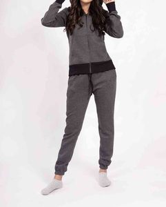 2025 ropa personalizada para mujer cómoda de algodón Tech Fleece mujer estampado personalizado chándal de gran tamaño con cremallera conjunto de dos piezas ropa de mujer - Product Image 4