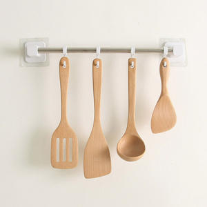 Juego de utensilios de cocina espátulas de madera utensilios útiles para cocineros y panaderos combo de espátula de madera - Product Image 6