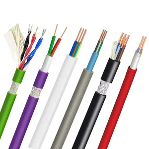 Haute puissance esg 4 6 7 8 10 12 14 16 18 20 22 24 AWG jauge haute température résistant à la chaleur câble en caoutchouc de cuivre solide fil de Silicone