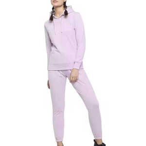 Casual Custom Logo Printing <b>Plus</b> <b>Size</b> Women's Hoodie <b>Jogger</b> and Sweatpants Tracksuit 100% Cotton Winter Season Two Piece <b>Set</b> - Product Image 1