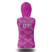 Uniformes Personalizables de Concienciación sobre el Cáncer para Niñas, Tallas Grandes, Conjuntos 100% Poliéster, Uniformes Transpirables de Compresión para Fútbol Americano 7on7