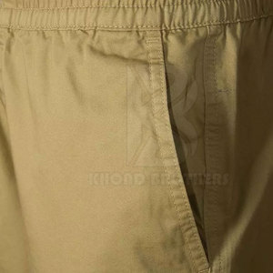 Pantalones cortos informales para hombre más vendidos 100% algodón patrón sólido peso ligero transpirable ajuste holgado gran oferta - Product Image 3