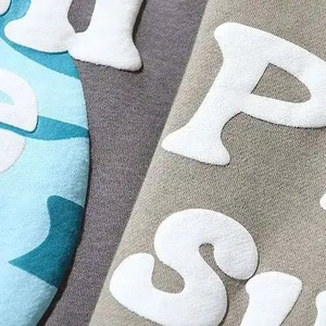 2026 personnalisé surdimensionné bouffée impression hommes sweats à capuche meilleure qualité tenue décontracté très respirant bouffée impression sweats à capuche - Product Image 4