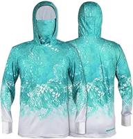 Hoodie de pêche unisexe à manches longues SMART Custom UV Performance UPF 50 Dry-Fit en Spandex/Polyester respirant, imprimé et personnalisable
