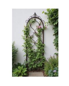Metal <b>garden</b> trellis <b>for</b> landscape borders clean outdoor plant support home yard <b>decor</b> feature design structure - Product Image 3