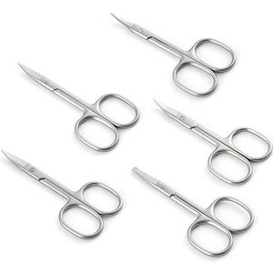 Tijeras profesionales de belleza para uñas de acero inoxidable | Tijeras para cutículas de manicura con punta de hoja afilada curvada | Logotipo personalizado OEM - Product Image 4