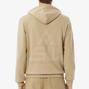 Nouvel Arrivage : Sweats à Capuche Décontractés en Coton Mélangé Résistant, Vêtements d'Extérieur à Fermeture Éclair, Séchage Rapide, Couleurs Unies pour Hommes, Impression Personnalisée - Product Image 1