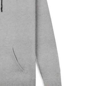 Sudadera con capucha Pro Signature para hombre, color gris atlético, peso pesado 100% algodón, ajuste relajado, logotipo de goma 3D con cordones con punta de cera - Product Image 2
