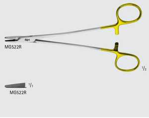 Durogrip TC MATHIEU Base d'aiguille sécurisée Plaqué or Source d'alimentation manuelle Porte-aiguille pour chirurgie générale Instruments chirurgicaux clés - Product Image 3