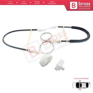 BWR251 Kit de réparation de lève-vitre porte avant gauche ou droite pour Clio MK2 BB/CB 1998-2012 4/5 porte 7700842240 7700842241 - Product Image 5