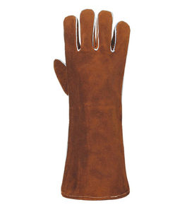 High Quality White Cow Split Leather Safety <b>Gloves</b> Waterproof and for Welding Work Direct From Factory - Product Image 2