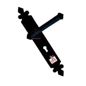 POIGNÉE DE LEVIER EN FONTE SUR PLAQUE bonne qualité noir mat moderne poignée de porte en fonte poignée de porte intérieure levier poignées de porte - Product Image 3