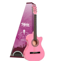 4/4 Pembe Kesik Gövdeli Klasik Gitar Tam Seti, Ayarlanabilir Truss Rod, Akort Aleti, Çanta, Askı, Capo ve Pena ile birlikte |   Midex CG-395PK