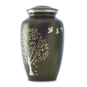 Urnes de crémation humaine de nouveau style de qualité supérieure Conception d'arbre Vente chaude Urne commémorative funéraire Utilisation pour les cendres humaines et animales - Product Image 1