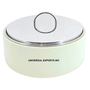 Olla decorativa de madera con tapa martillada Cazuela hecha a mano de calidad superior Diseñador clásico con estilo Nuevo calentador de alimentos de metal - Product Image 6
