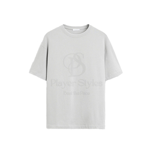T-shirt Homme en Coton Tricoté 100% OEM/ODM, Coupe Classique, Design Décontracté, Impression en Relief de Logo Personnalisé, Couleur Unie, Marque Blanche - Product Image 3