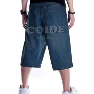 Short en jean Vente en gros direct usine Jorts en jean personnalisés pour hommes Vente en gros Jorts en jean OEM pour hommes - Product Image 2