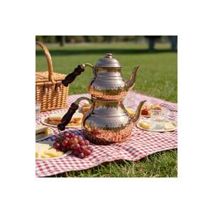 กาน้ำชาและกาต้มน้ำทองแดงตีขึ้นรูปด้วยมือ คุณภาพพรีเมียมสำหรับคนรักชา - Product Image 2