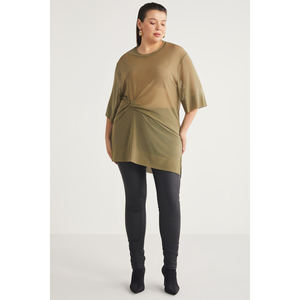 ETHIQUET ยูกินบบเสื้อคลุมผู้หญิงผ้าตาข่ายแต่งระบาย คอกลม ไซส์พลัส - Product Image 4