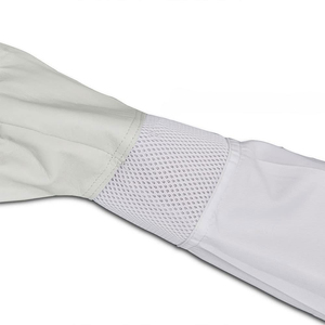 ถุงมือล่าสัตว์หนังวัวแกะแพะเนื้อหยาบสำหรับคนเลี้ยงผึ้งถุงมือแขนยาวผ้าแคนวาสสำหรับการเลี้ยงผึ้ง - Product Image 5