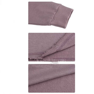 Sudadera con capucha corta de gran tamaño para chicas al por mayor, tops recortados en blanco lavados con ácido, Sudadera con capucha vintage holgada para mujer - Product Image 5