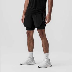 Pantalones cortos informales con cordón para hombre con cintura elástica, perfectos para el verano, los deportes y la comodidad diaria - Product Image 1