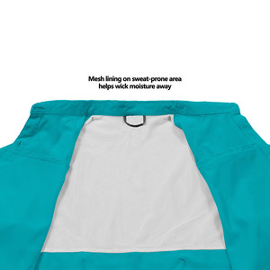 เสื้อตกปลาทรงหลวมสำหรับผู้ชาย พิมพ์โลโก้ตามสั่ง ระบายอากาศได้ดี แขนสั้น เสื้อตกปลาสำหรับผู้หญิง - Product Image 3