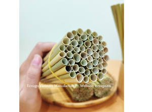 100% pajitas de hierba desechables orgánicas a la venta/pajitas de hierba biodegradables de Eco2go Vietnam - Product Image 5