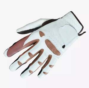 Gants de golf personnalisés de dernière conception de qualité supérieure Gants de golf en cuir Cabretta Gants de golf respirants antidérapants avec logo personnalisé - Product Image 2