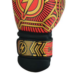 Guantes de Entrenamiento de Boxeo Profesionales de Cuero, Diseño Personalizado, Capa Protectora, Cierre de Gancho y Bucle, Correa de Muñeca Ajustable Ligera - Product Image 4