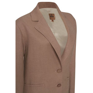 Veste en lin coupe décontractée Mink pour le printemps - Product Image 2