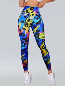 Leggings Deportivos de Cintura Alta para Mujer, Sublimados, al por Mayor, para Gimnasio, Fitness, Yoga y Running - Product Image 2