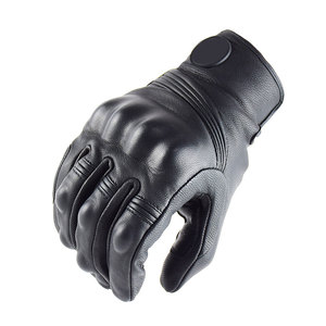 Guantes de moto duraderos de etiqueta privada Guantes de moto de protección de cuero de alta calidad para hombres - Product Image 4