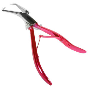 Pinzas para Extensiones de Cabello de Acero Inoxidable con Acabado Satinado, Punta Redondeada para Remover Anillos, Eslabones y Cuentas, Uso Comercial - Product Image 4