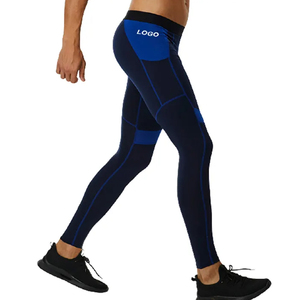 Collants d'entraînement et de course pour hommes, pantalons, collants de musculation au design original, avec logo à motif imprimé unique à la taille - Product Image 5
