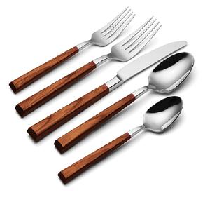 Vente d'usine Nouveau produit Ensemble d'ustensiles de cuisine à prise confortable antiadhésive Cuillère en bois de teck naturel Ensembles de couverts de cuisine en bois - Product Image 3