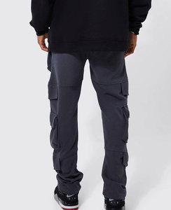 Gran oferta, ropa de calle, Joggers, pantalones ajustados de retazos para hombre, pantalones de chándal de algodón transpirables con logotipo impreso personalizado - Product Image 2