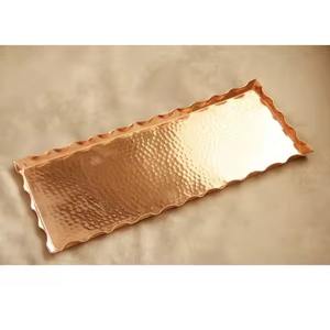 High Quality Handmade Copper Serving Tray Vintage Style for Home & Restaurant Use - Product Image 4