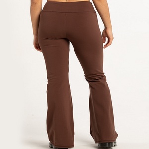 Pantalons d'entraînement pour femmes Gym confortable en cours d'exécution taille élastique couleur unie Leggings pour femmes fournisseur de BD - Product Image 3